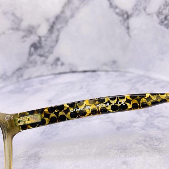 Coach Eyeglasses Sunglasses HC 6116 5508 Olive 54 [] 16 135 Tortoise Gold Olive - Picture 4 of 9